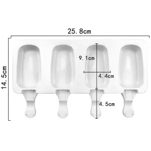4 cavity Silicone Cakesicle Mould