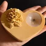 heart shape storage box with lid silicone mould (large size )