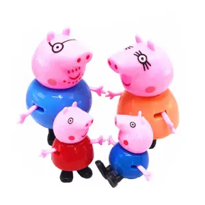 Peppa Pig Family Plastic Cake Toys Set