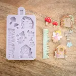 Minature Fairy theme silicone mould