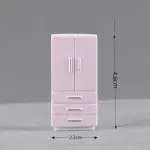 Miniature Pink Wardrobe Figurine