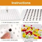 228 cavity small sphere dome shape silicone mould