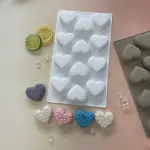 crackle heart shape Silicone mould