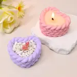 heart shape candle holder silicone mould