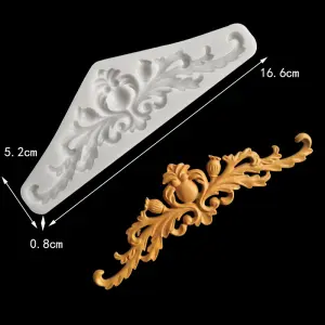 Crown boarder decorative silicone mould style 5