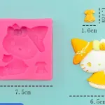 Fresh flower heart dress theme silicone mould