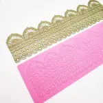 crown shaped Lace Silicone Cake Fondant Border Mould