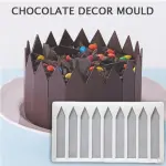 Fence Shaped Chocolate Garnish Mould