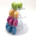 4-Tier Macaron & Cupcake Tower Display Stand