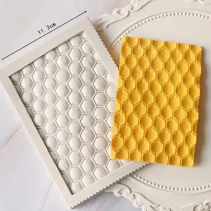 honeycomb onlay texture mat silicone mould