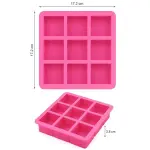8 cavity square shape silicone mould ( 95 grms )