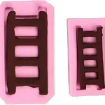 2 Pcs Ladder Silicone Fondant Mould