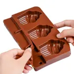 3 Cavity Ice Cream Shape Silicone Cakesicle Mould