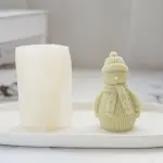 3D CHRISTMAS SNOWMAN CANDLE MOULD