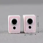 Miniature Pink Speaker Figurine Set