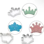 3 pcs princess crown shaped cookie cutter set