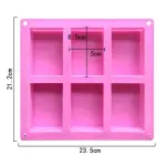 Silicone Rectangle Mould - 100 Grams
