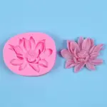 3D lotus flower silicone mould style 3