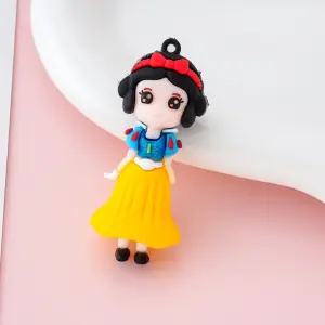 Snow White Princess Silicone Charm