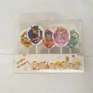 Paw Patrol Theme Birthday Cake Candle