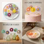4 Cavity Sunflower Shape Silicone Fondant Mould Lollipop Mould