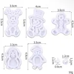 7 Pcs Christmas Theme Cookie Cutter & Plunger Set