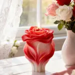 3D Rose Glow Silicone Candle Mould