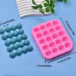 20 cavity semi circle silicone mould