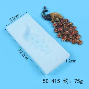 Peacock Bird Silicone Fondant Mould