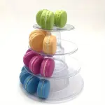4-Tier Macaron & Cupcake Tower Display Stand