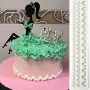 Lady Hat umbrella dress theme silicone mould