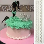 Lady Hat umbrella dress theme silicone mould