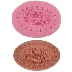 Oval Flower Brooch Silicone mould