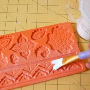 floral Boarder theme cake decoration silicone mould