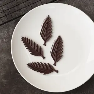 6 Cavity Leaf Chocolate Garnish Mould