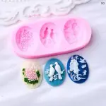 3 cavity Bird Cameo theme silicone mould