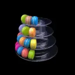 4-Tier Macaron & Cupcake Tower Display Stand