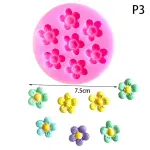 7 CAVITY FIVE PETAL FLOWER SILICON MOULD