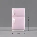 Miniature Pink Refrigerator Resin Charm