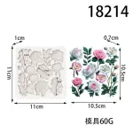 Detailed rose flower silicone mould
