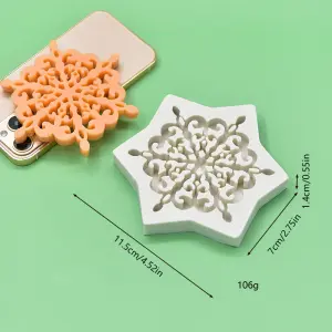 Large Showflake detailed silicone mould