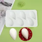 6 Cavity Sea Shell Silicone Cake & Soap Mould