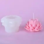 3D Lotus Flower Candle Silicone Mould Style 2