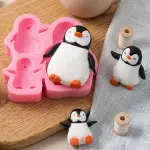 3 Cavity Penguin Christmas Silicone Fondant Mould