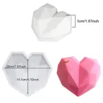geometric diamond heart shape pinata Silicone mould