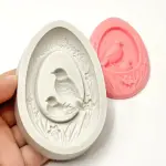 Floral & Bird Egg Theme Silicone Mould for Cake Toppers