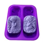 4 Cavity Boy Girl Praying Angel Baby Silicone mould