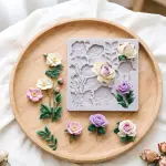 Detailed rose flower silicone mould