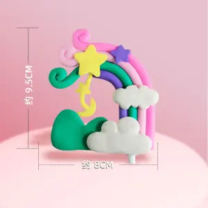Soft Clay Rainbow Cake Toys