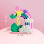 Soft Clay Rainbow Cake Toys